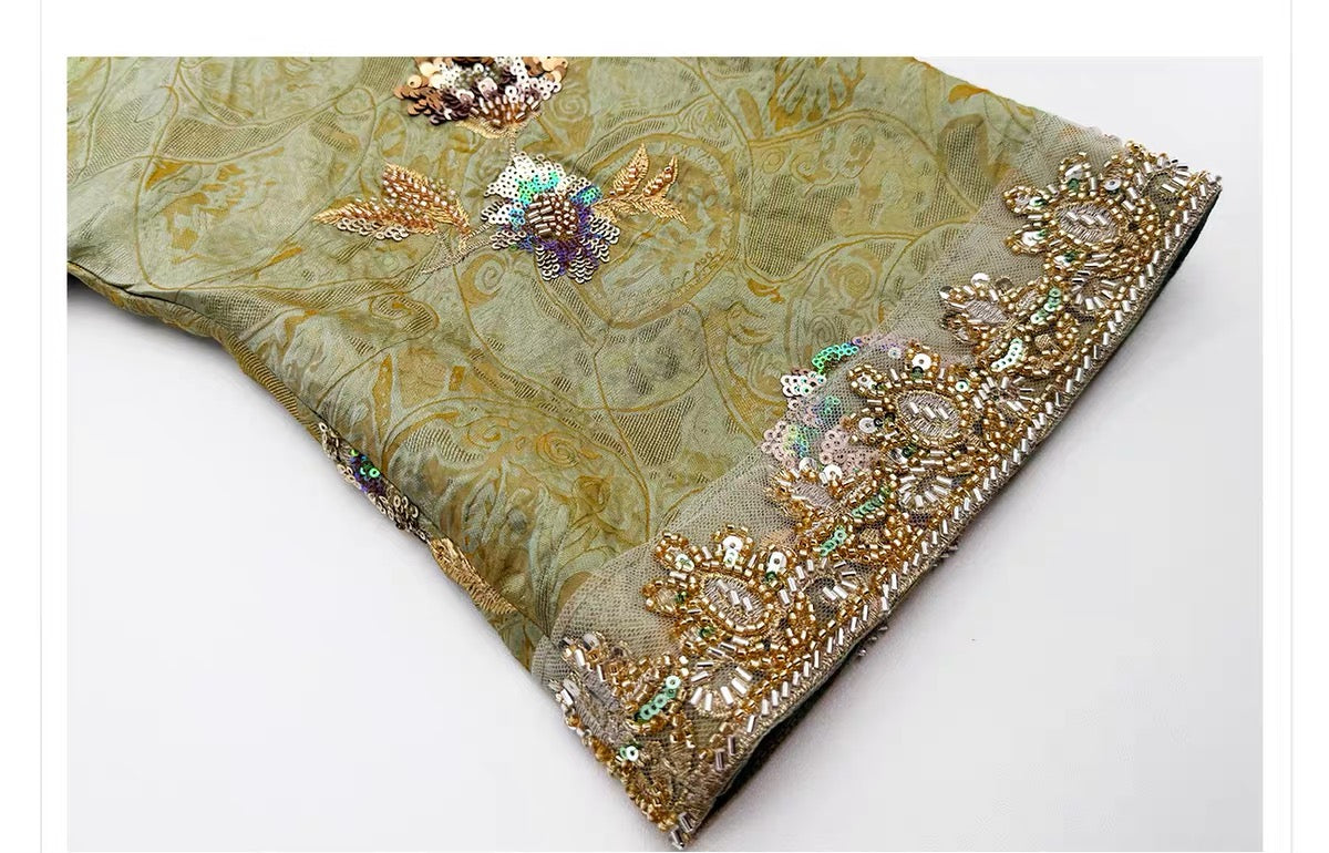 Embellished Jacquard Kimono