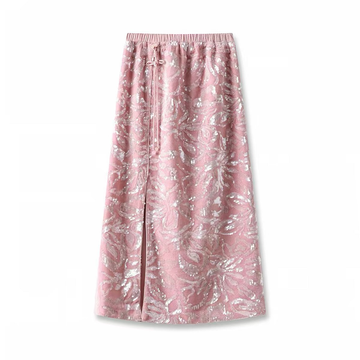 Sequin Embellished Maxi Skirt