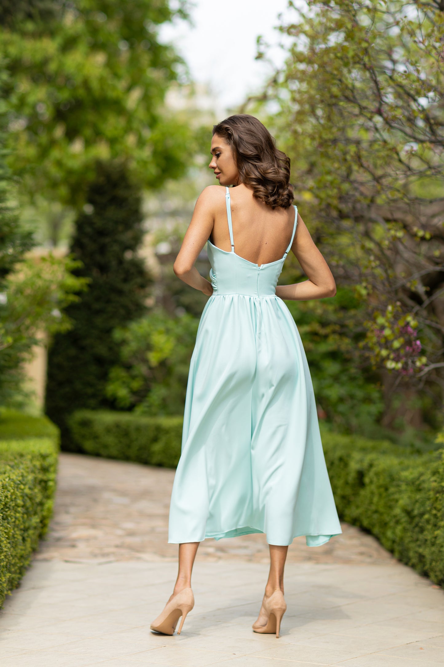 Maria Twist Midi Dress