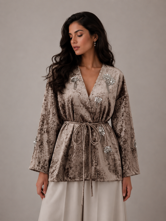 Veloura Kimono Mocha