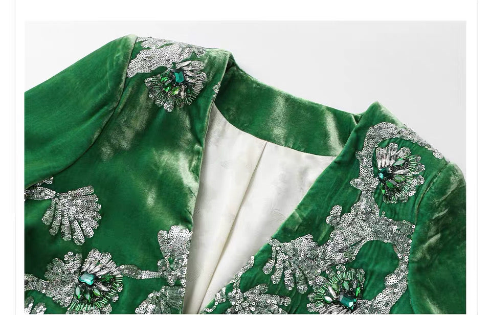 Embellished Velvet Jacket