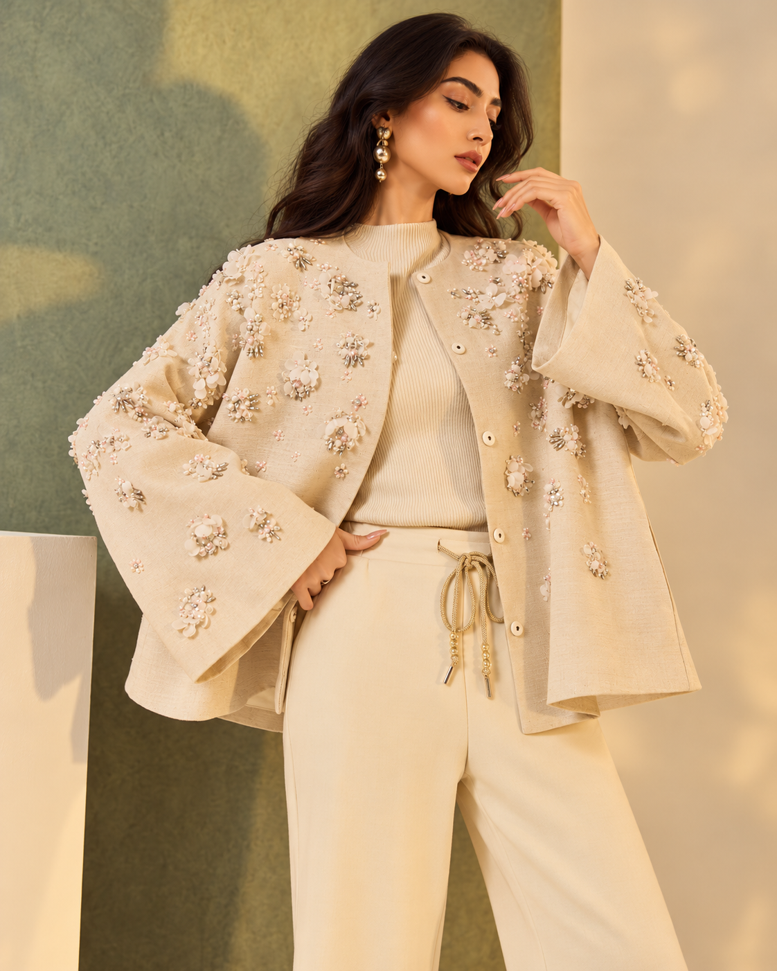 Embellished Floral Jacket