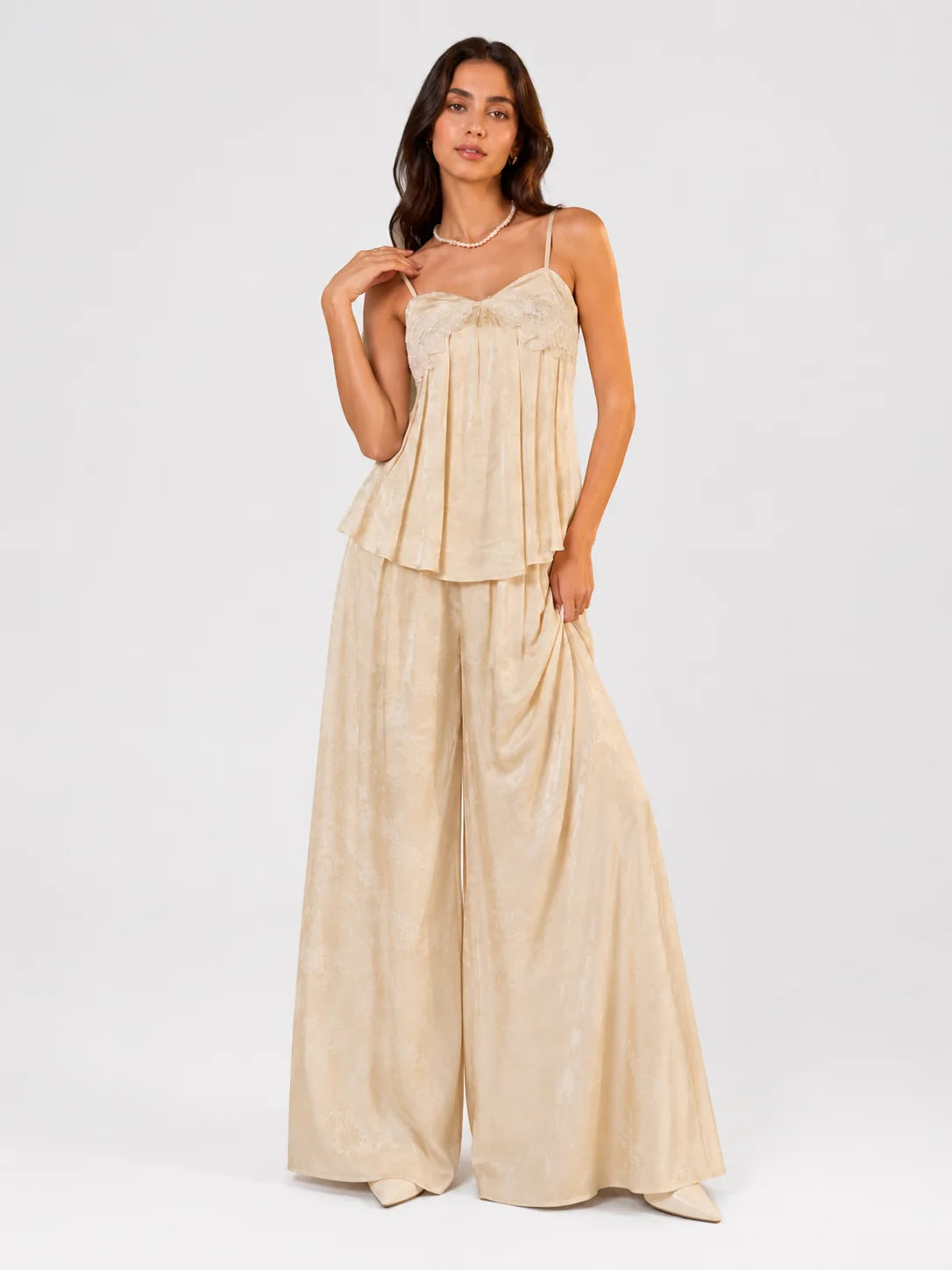 Amani Embroidered Peplum Top