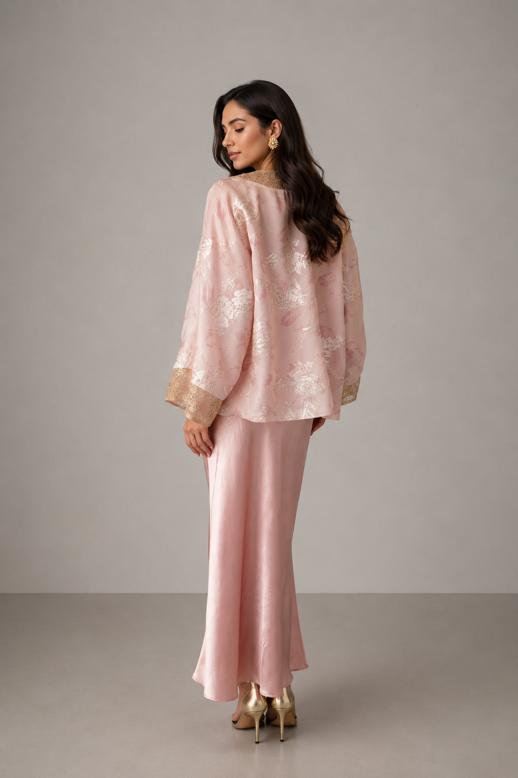 Blush Lace Kimono
