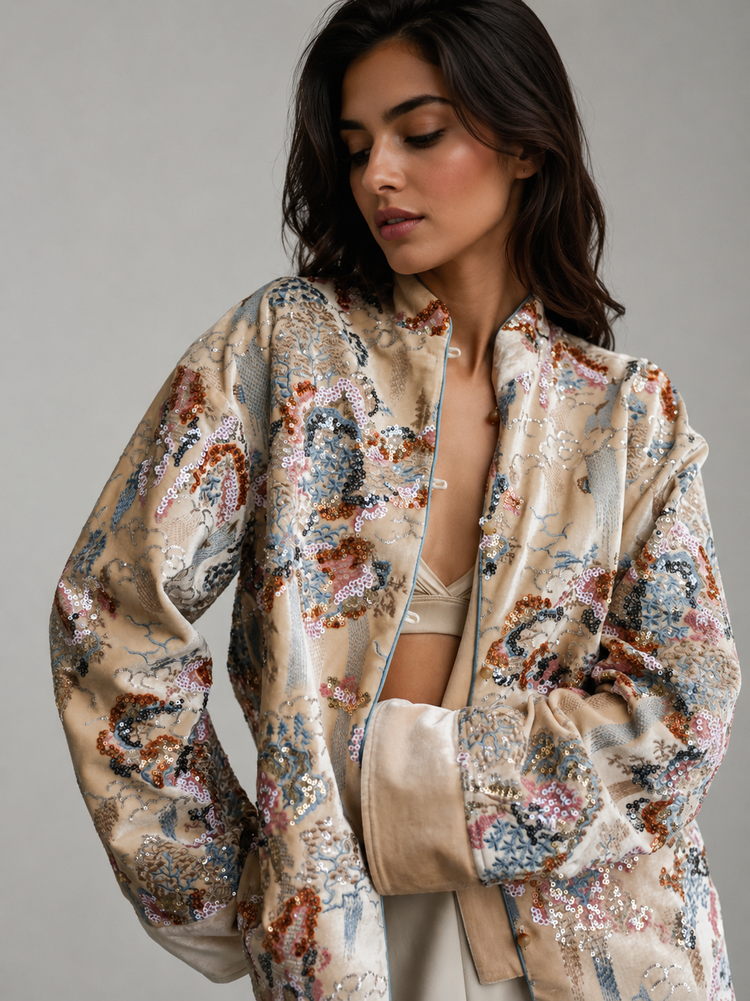 Magnolia Kimono Sand