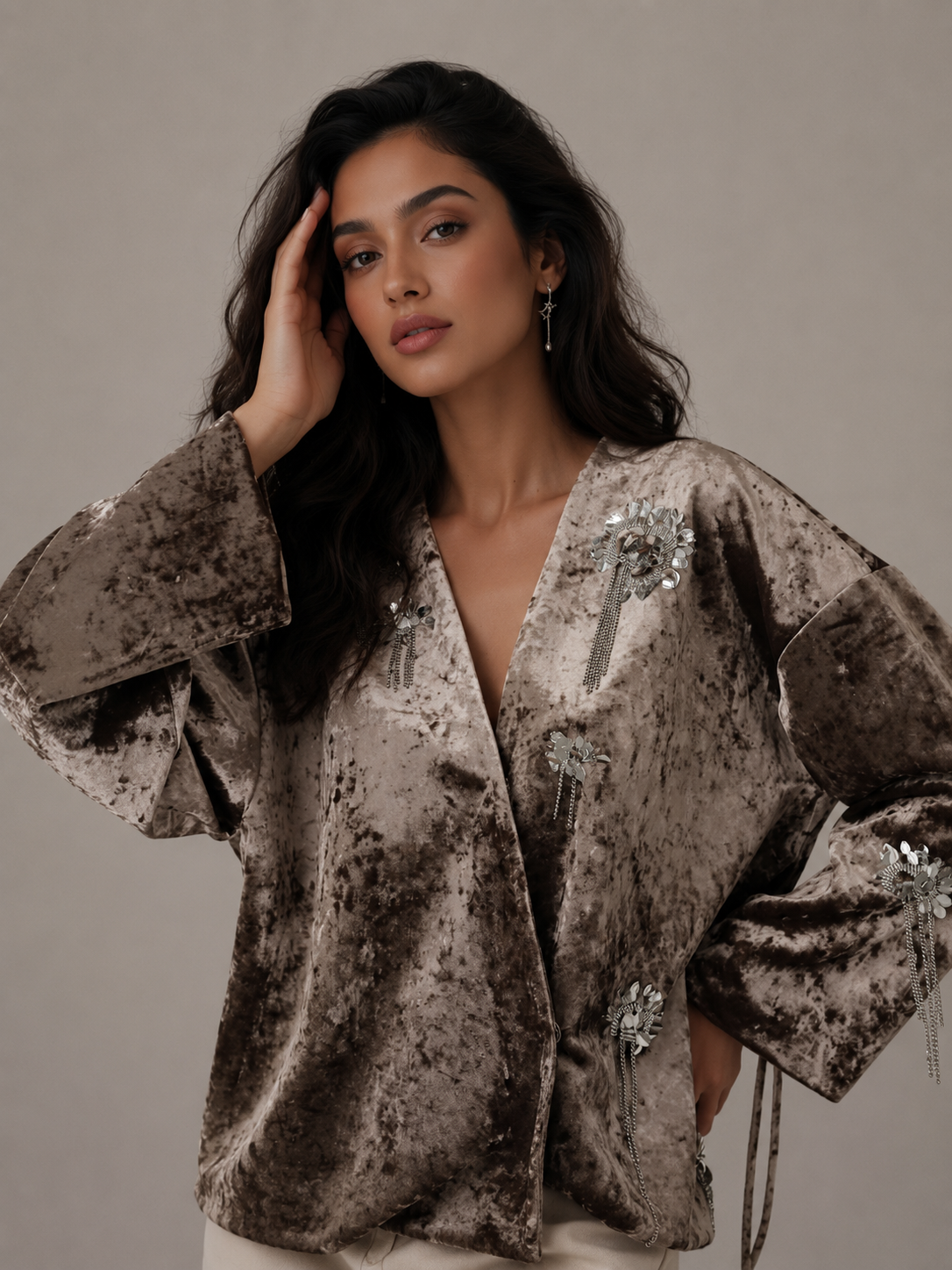 Veloura Kimono Mocha