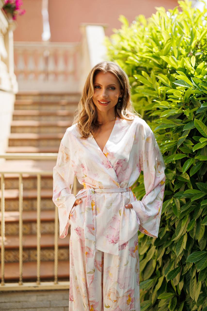 Armani Silk Boho Set Floral