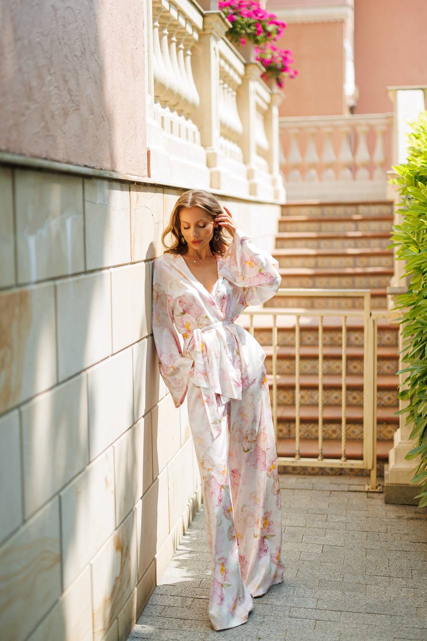 Armani Silk Boho Set Floral