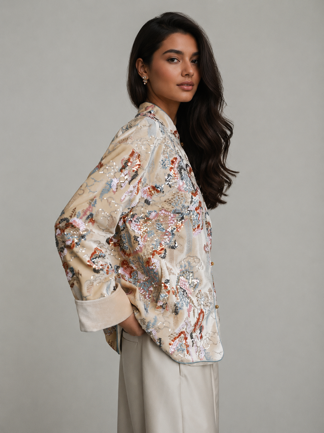 Magnolia Kimono Sand