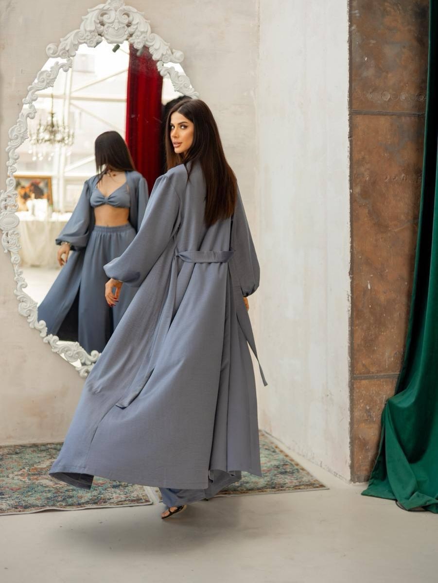 Linen Resort Set Grey