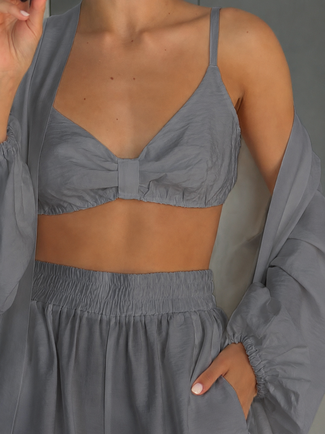 Linen Resort Set Grey