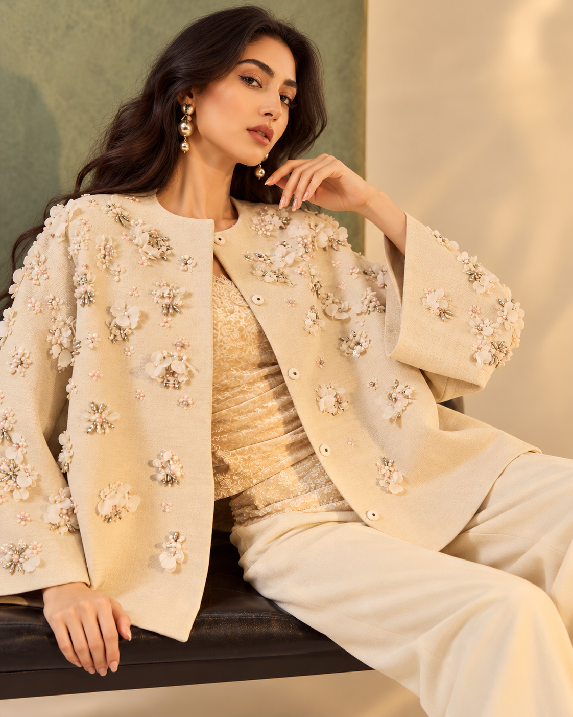 Embellished Floral Jacket