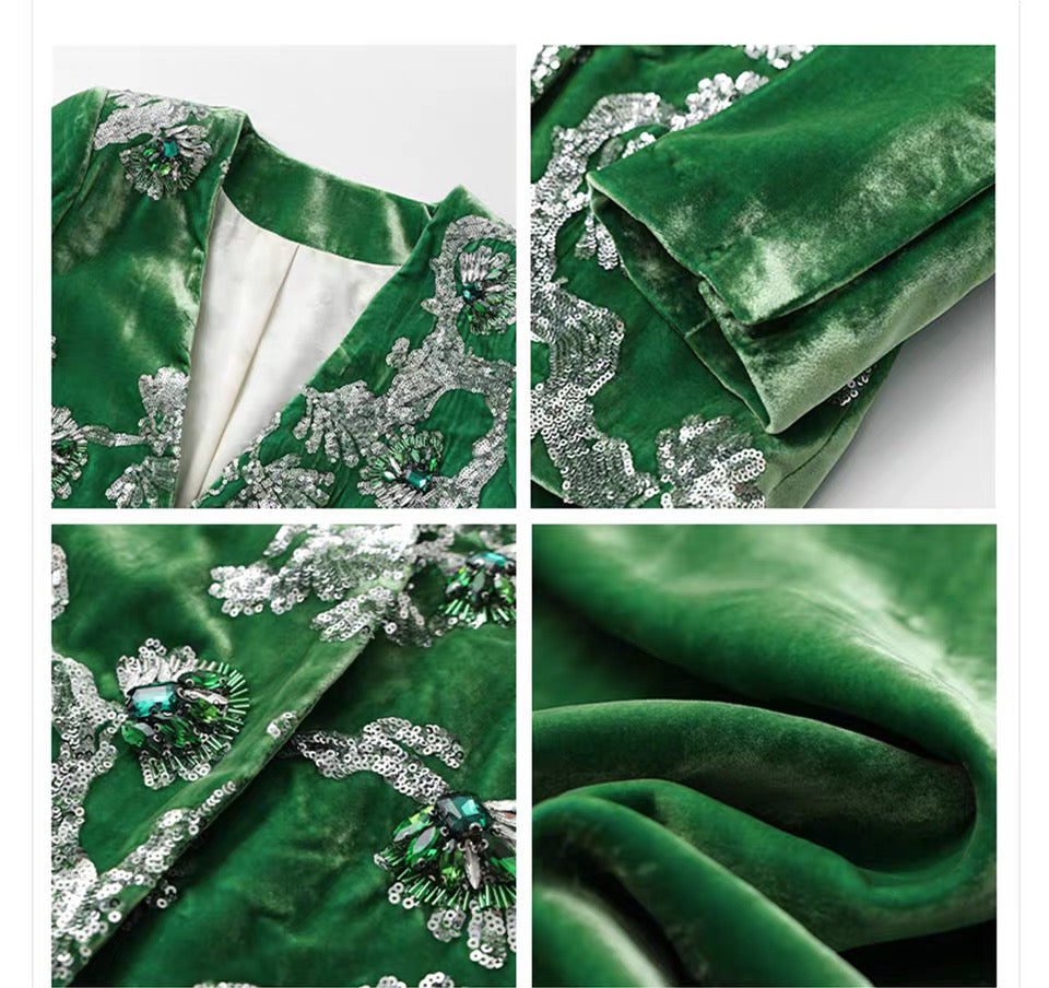 Embellished Velvet Jacket