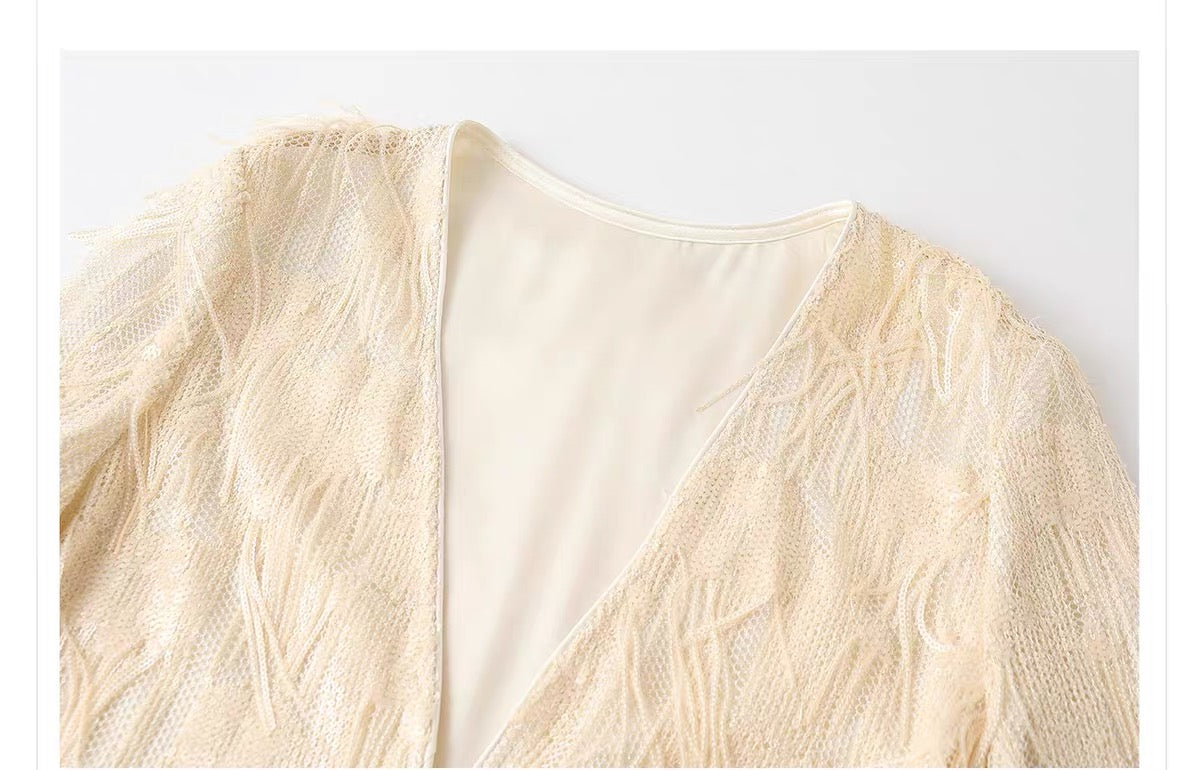 Embellished Fringe Jacket