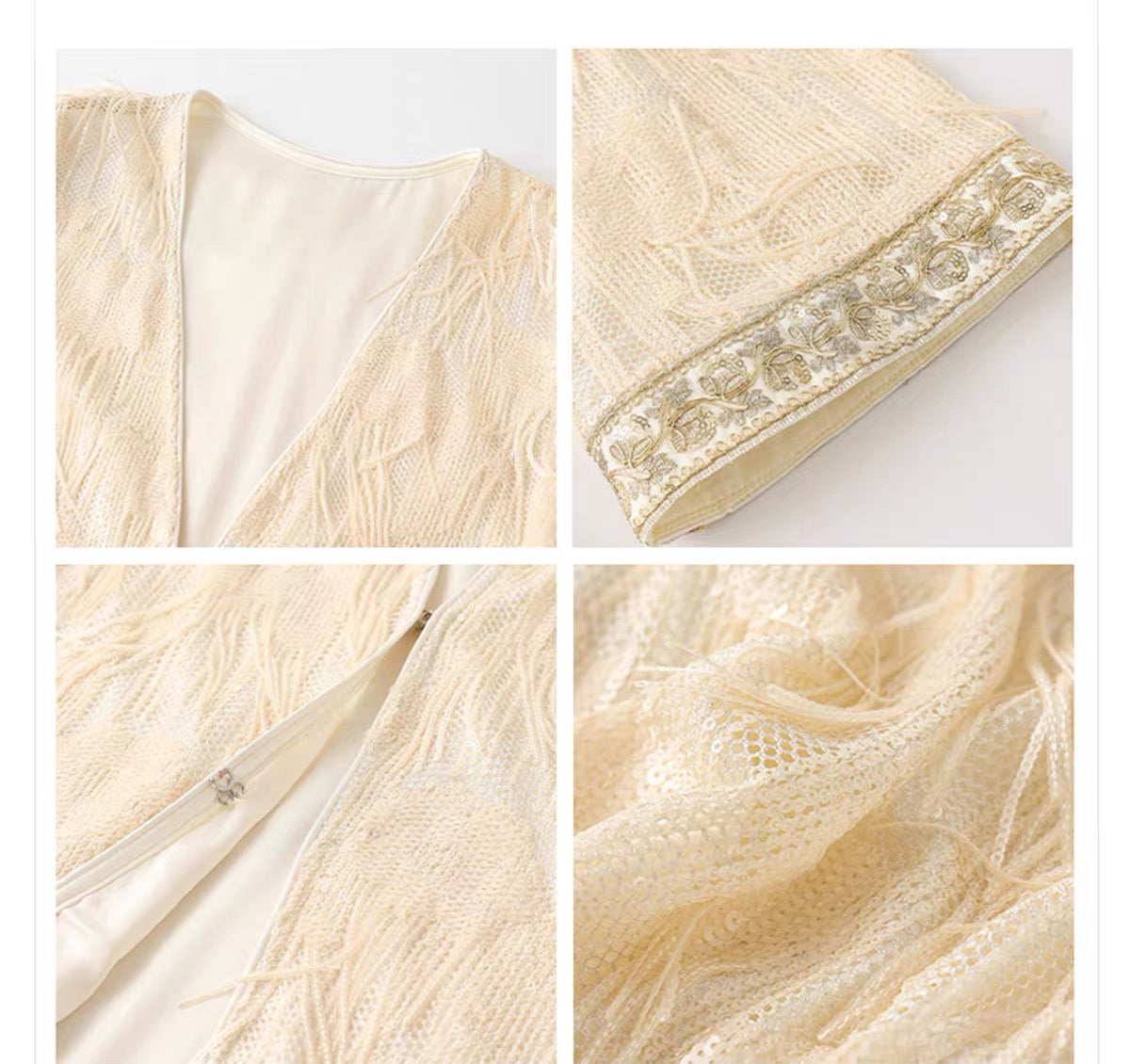 Embellished Fringe Jacket
