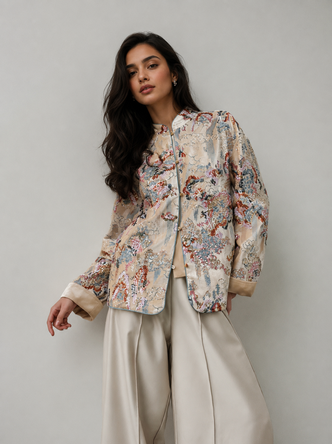 Magnolia Kimono Sand