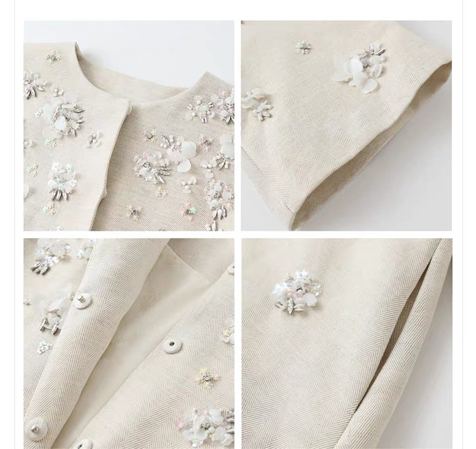 Embellished Floral Jacket