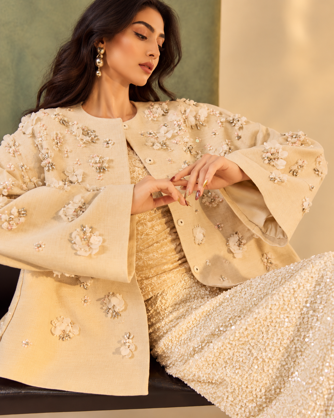 Embellished Floral Jacket