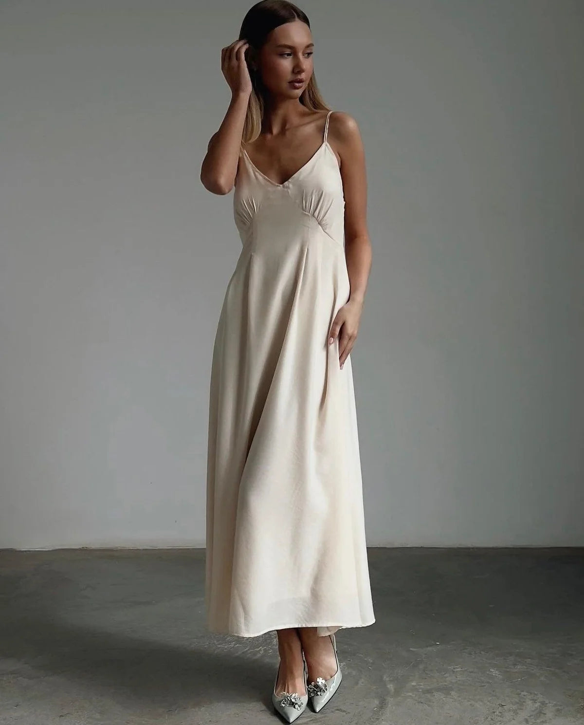 Satin Slip Maxi Dress