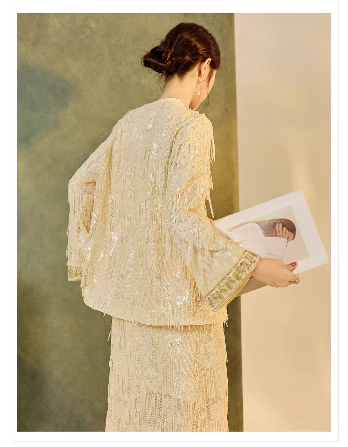 Embellished Fringe Jacket
