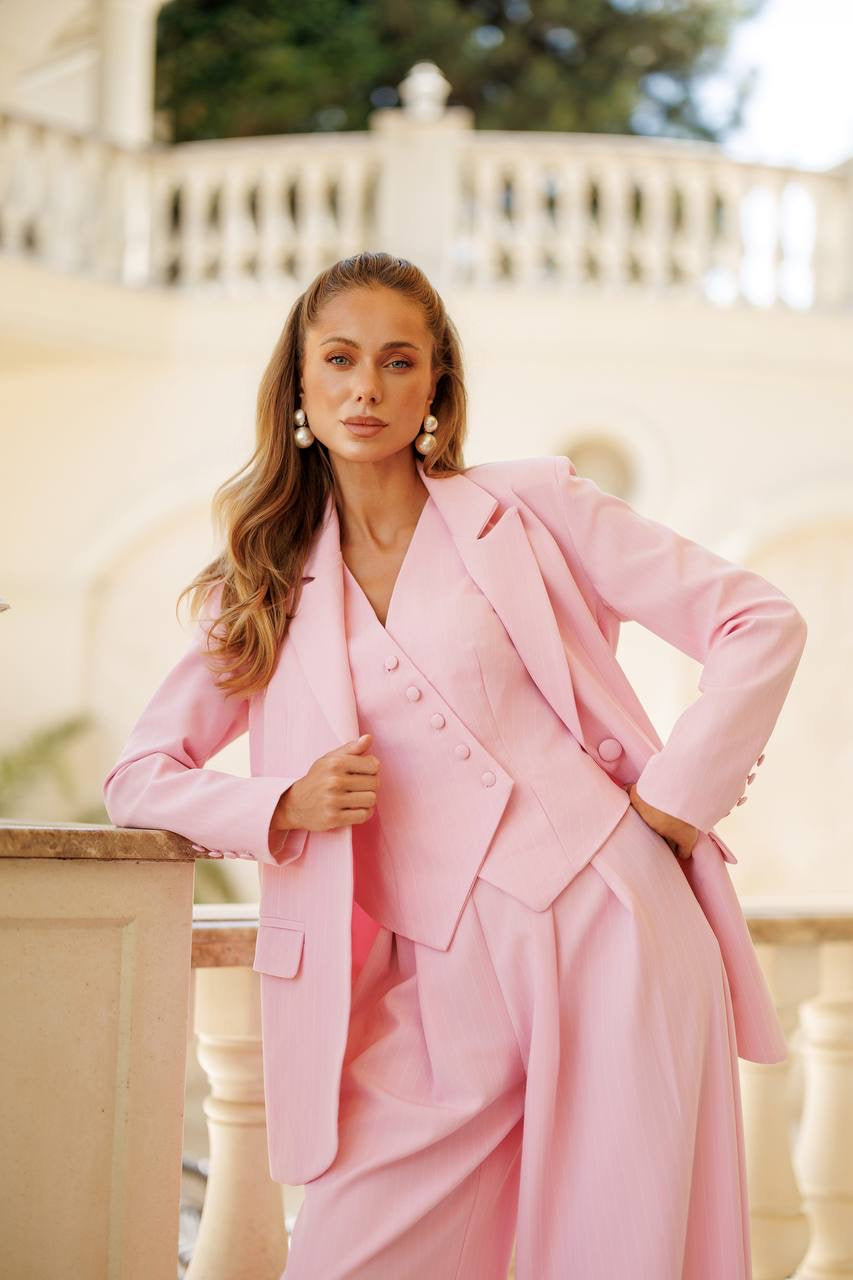 Amelia Three-Piece Suit Pink