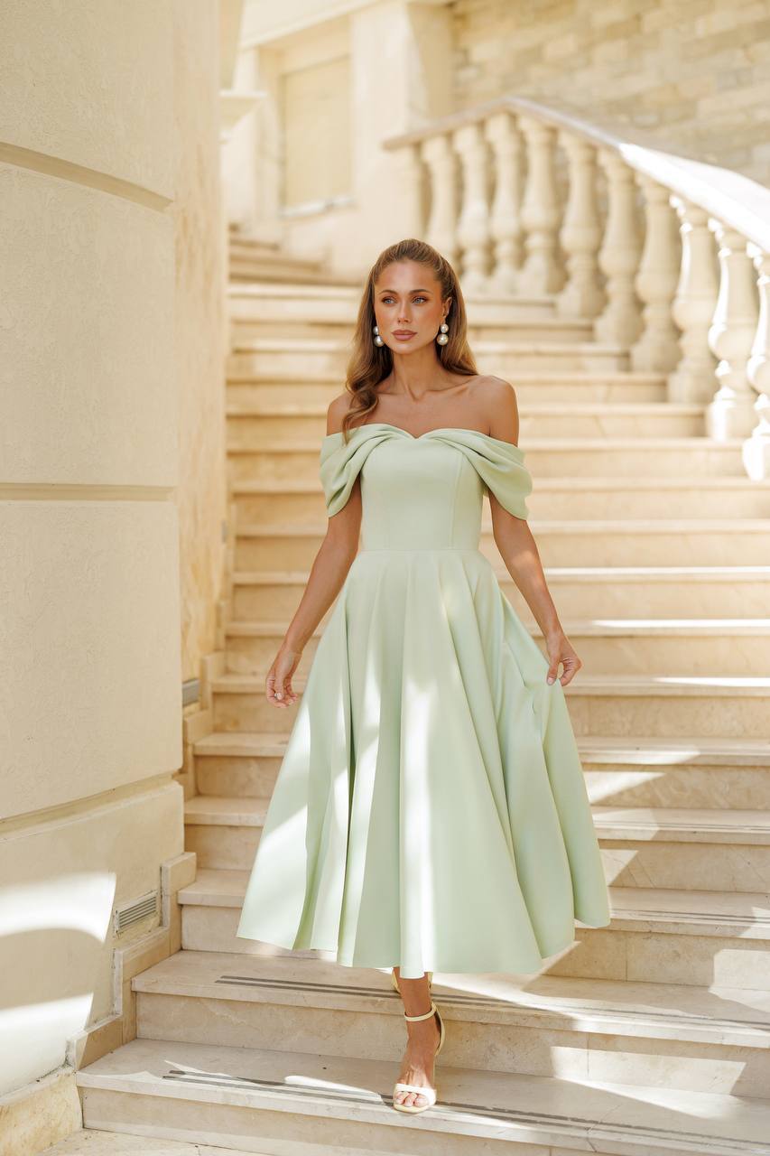 Jane Off-Shoulder Midi Dress