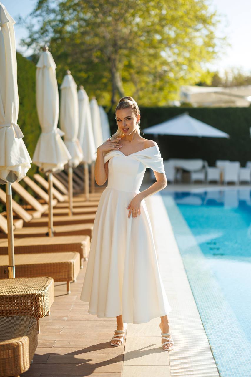 Jane Off-Shoulder Midi Dress