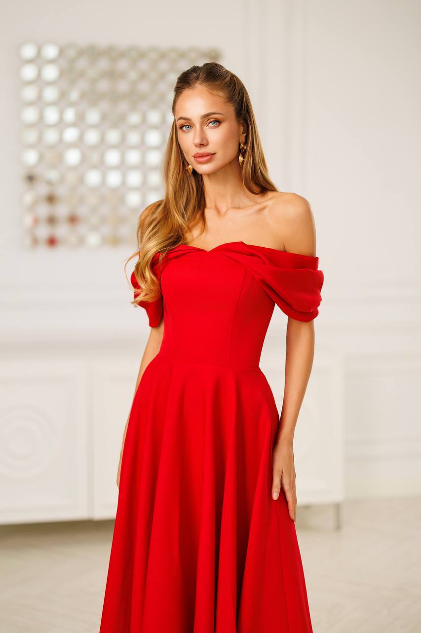 Jane Off-Shoulder Midi Dress
