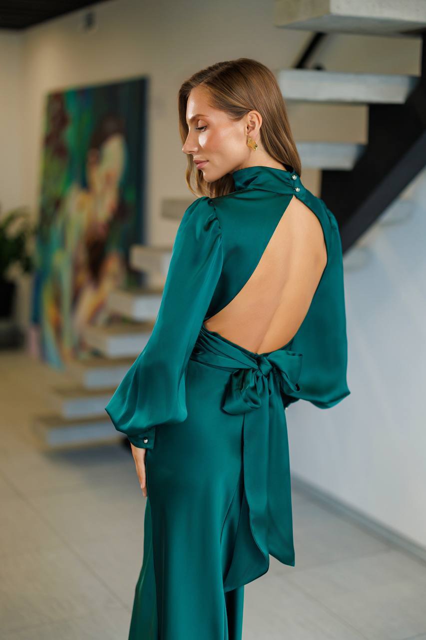 Celestine Satin Maxi Dress