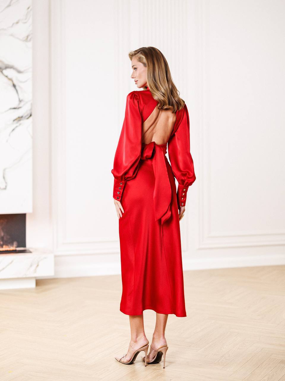 Celestine Satin Maxi Dress