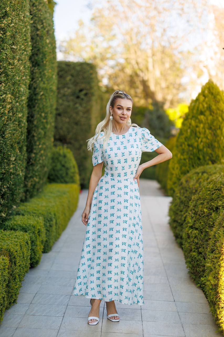 Floral A-Line Maxi Dress