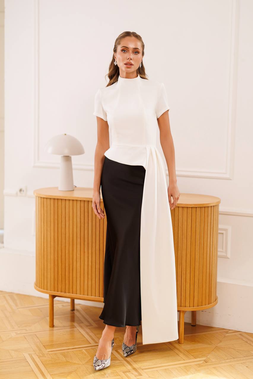 Amélie Satin Maxi Skirt