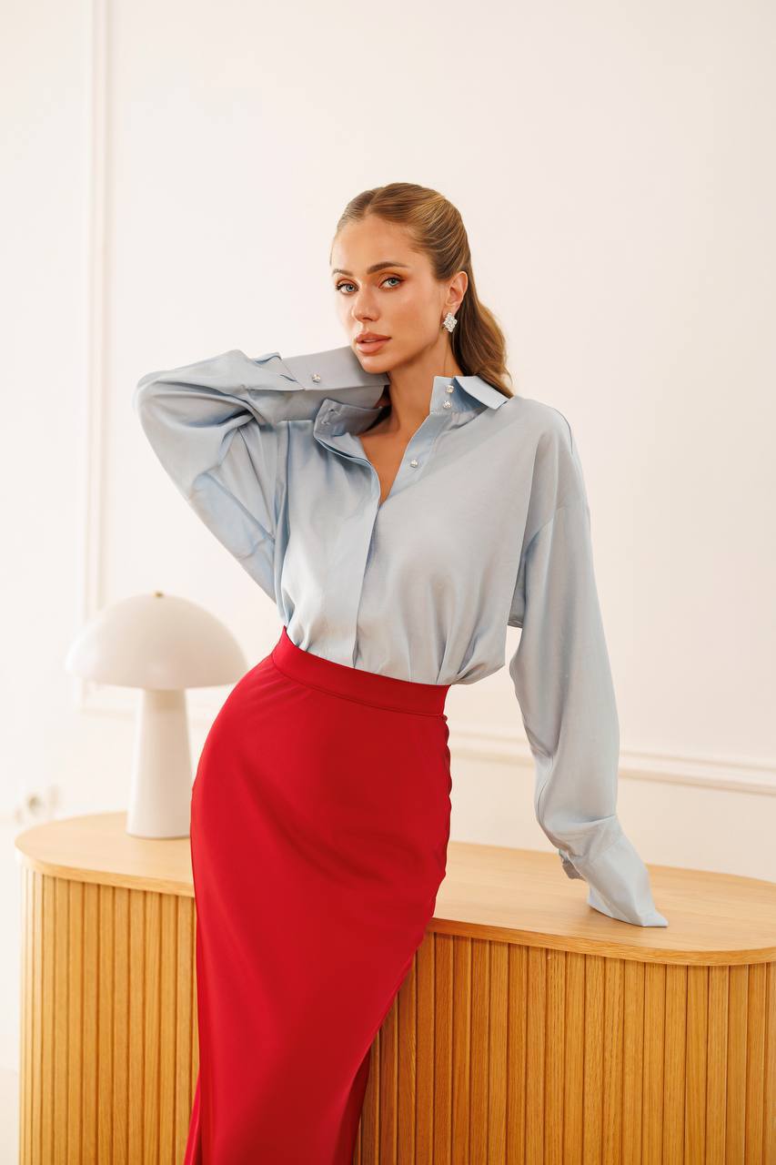 Amélie Satin Maxi Skirt