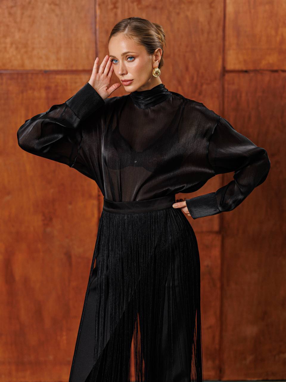 Aurelia Sheer Organza Blouse