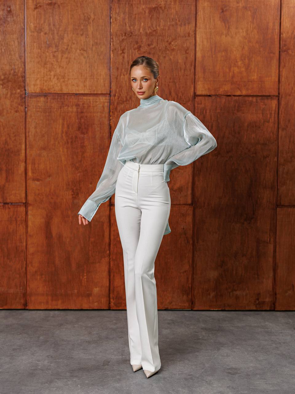 Aurelia Sheer Organza Blouse