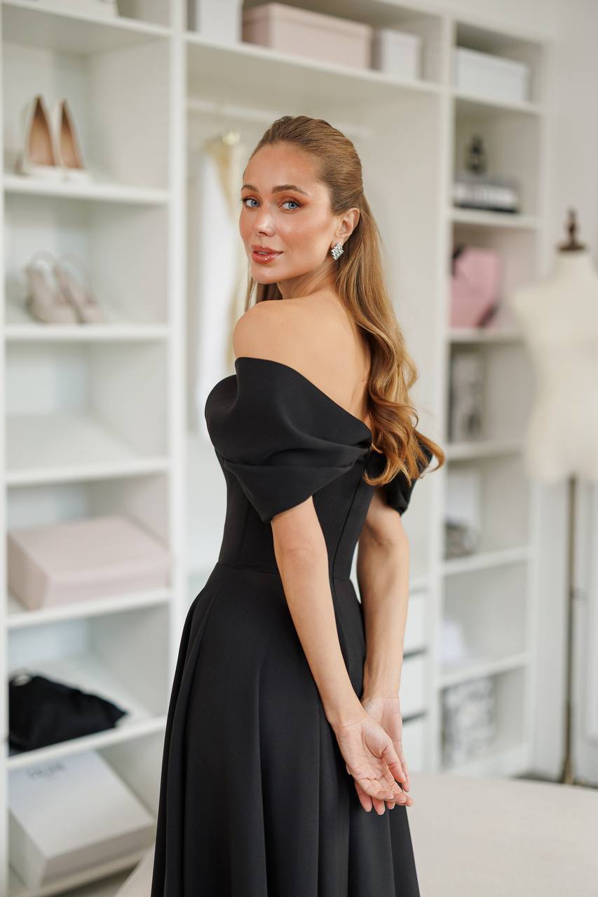 Jane Off-Shoulder Midi Dress