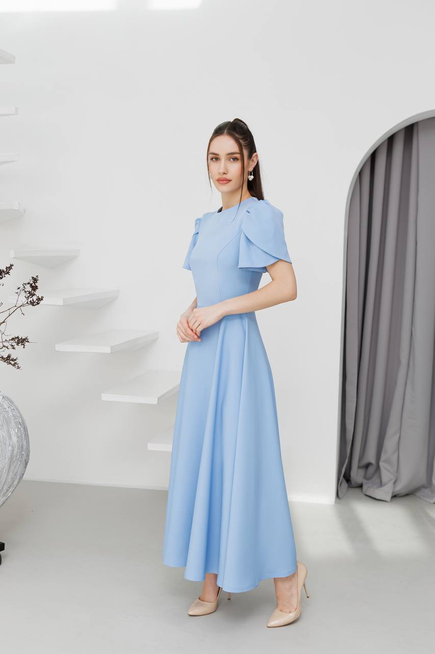 Cristina Tulip Sleeve Midi Dress