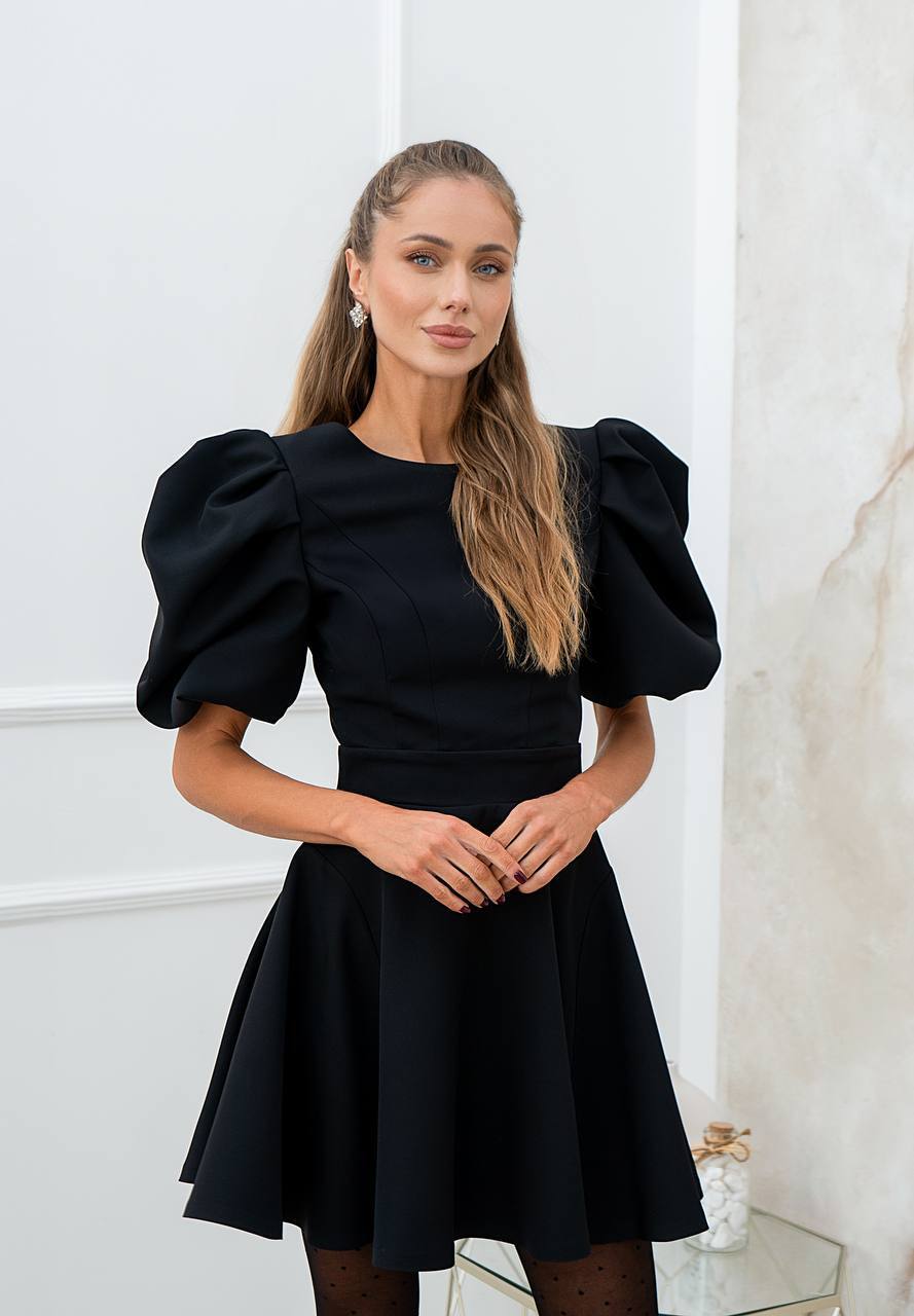 Élodie Puff Sleeve Mini Dress