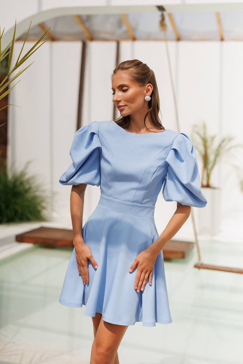 Élodie Puff Sleeve Mini Dress