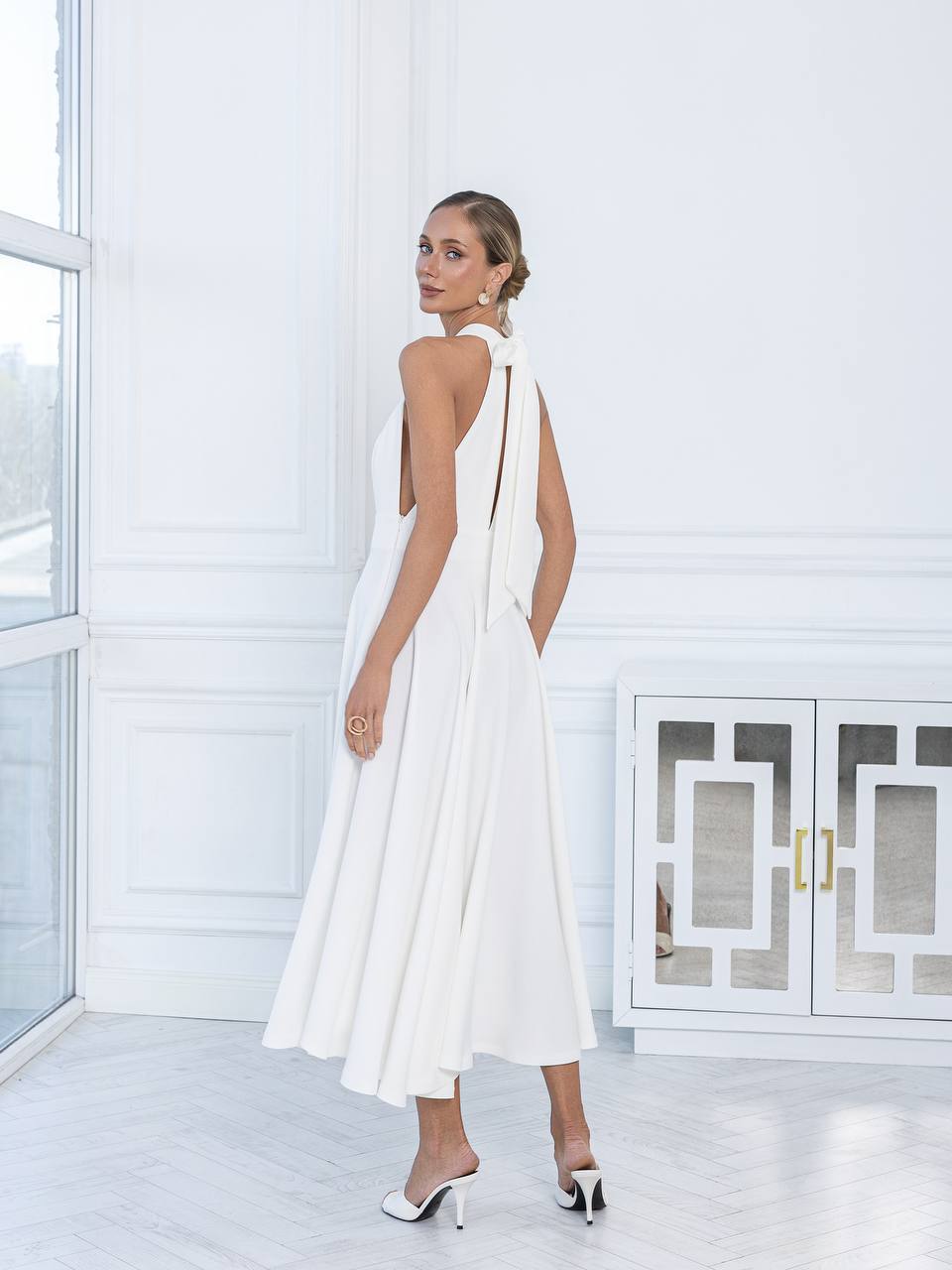 Celeste Halter Midi Dress