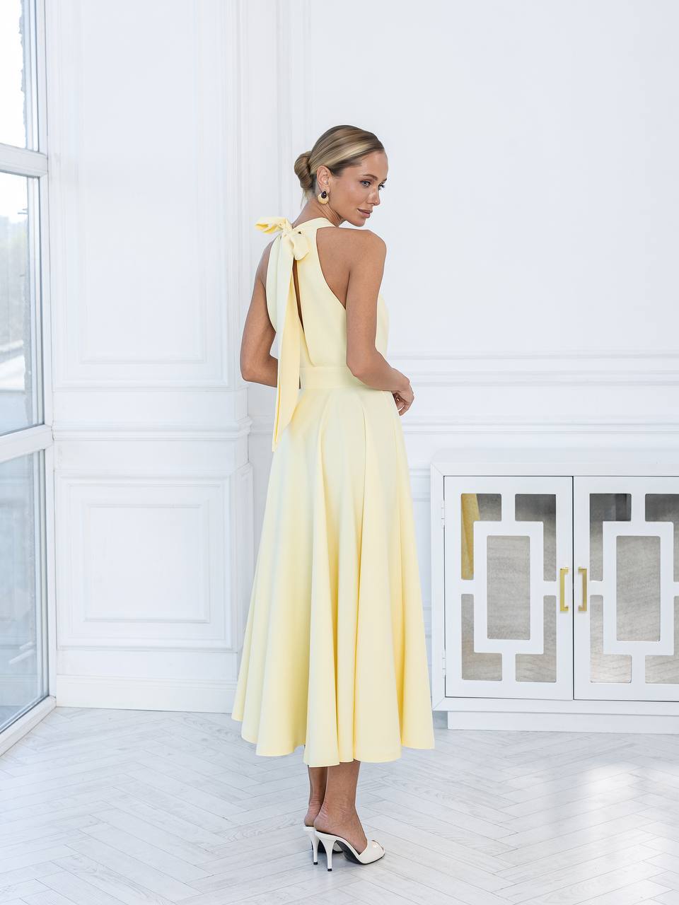 Celeste Halter Midi Dress