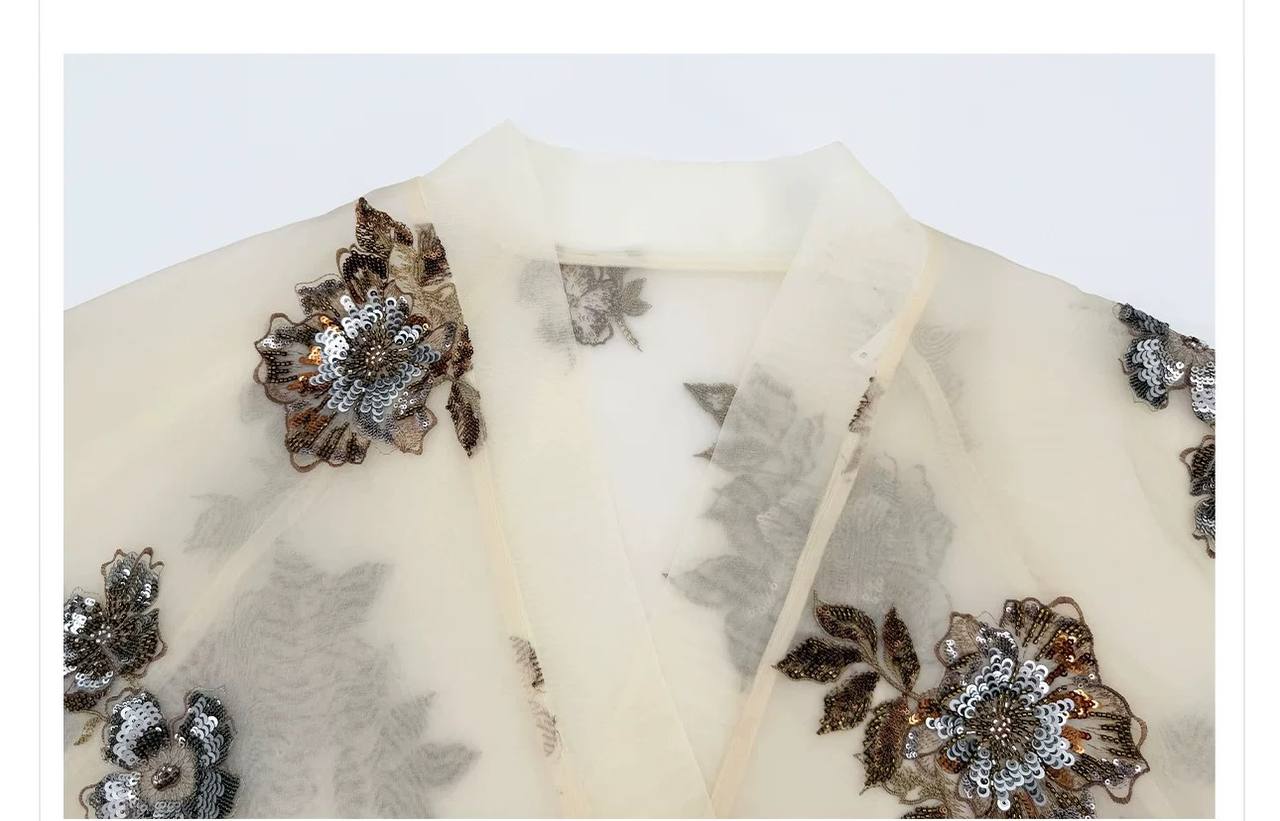 Elara Embellished Kimono