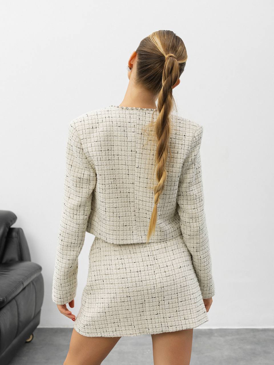 Celeste Tweed Skirt Suit