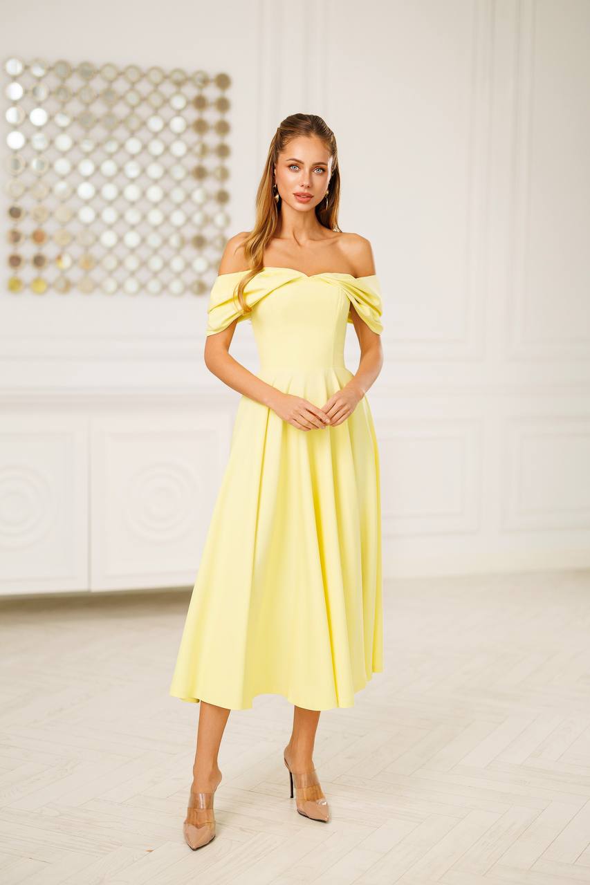 Jane Off-Shoulder Midi Dress
