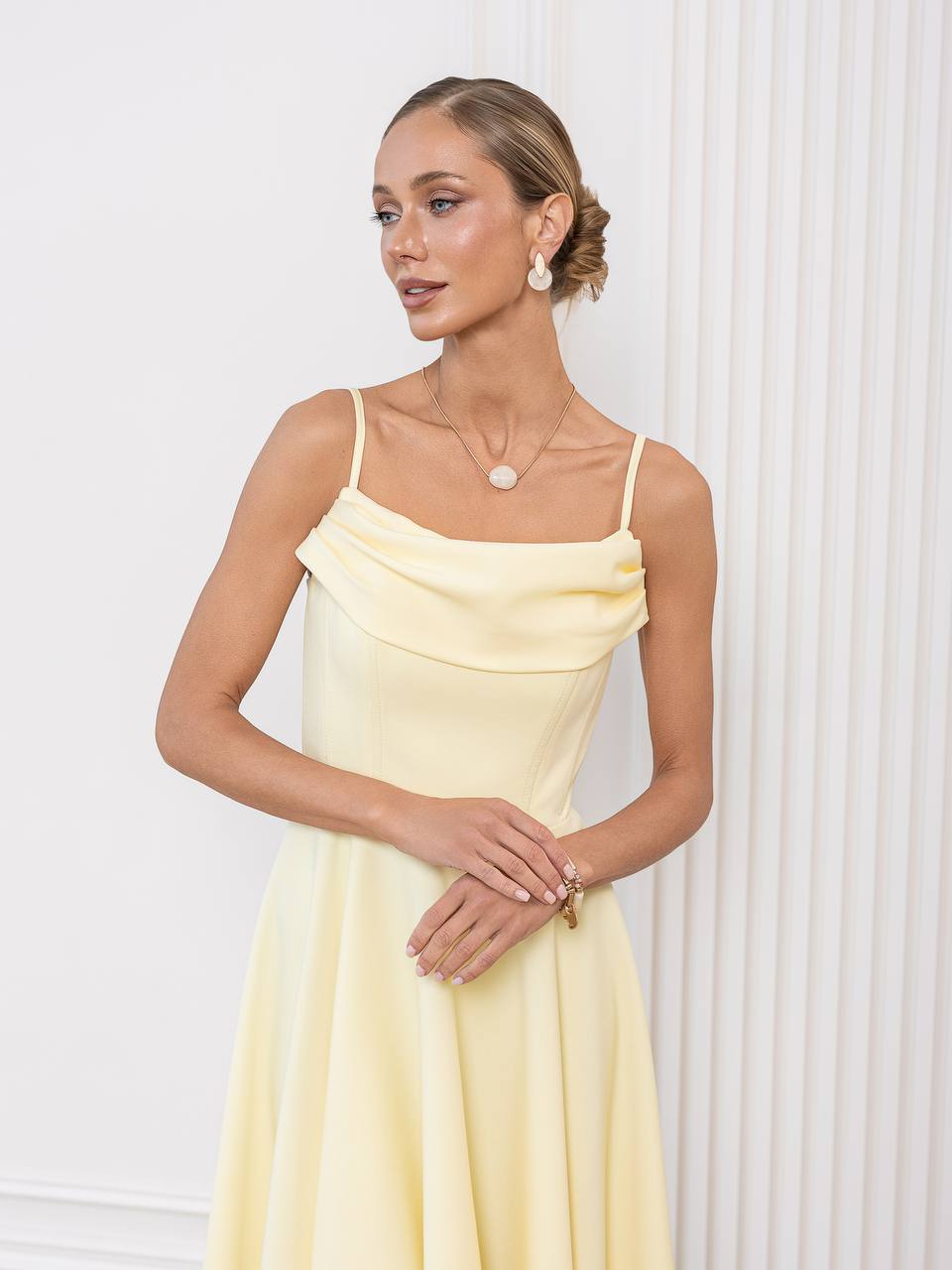 Milano Draped Midi Dress