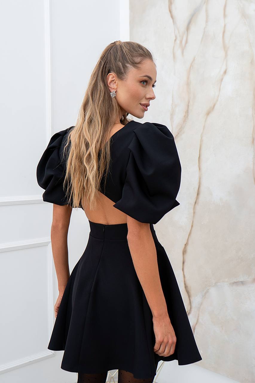 Élodie Puff Sleeve Mini Dress