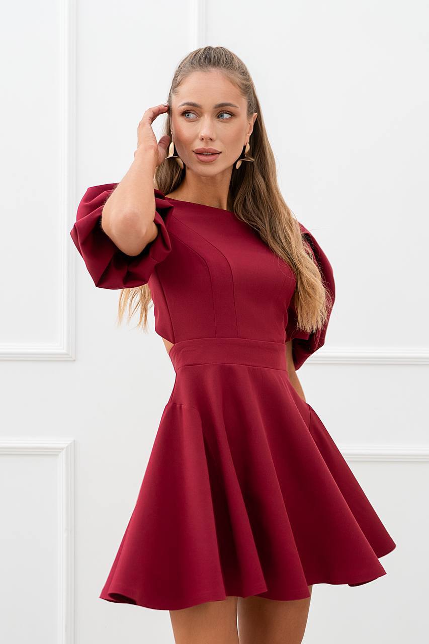 Élodie Puff Sleeve Mini Dress