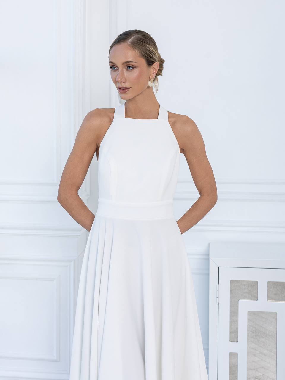 Celeste Halter Midi Dress