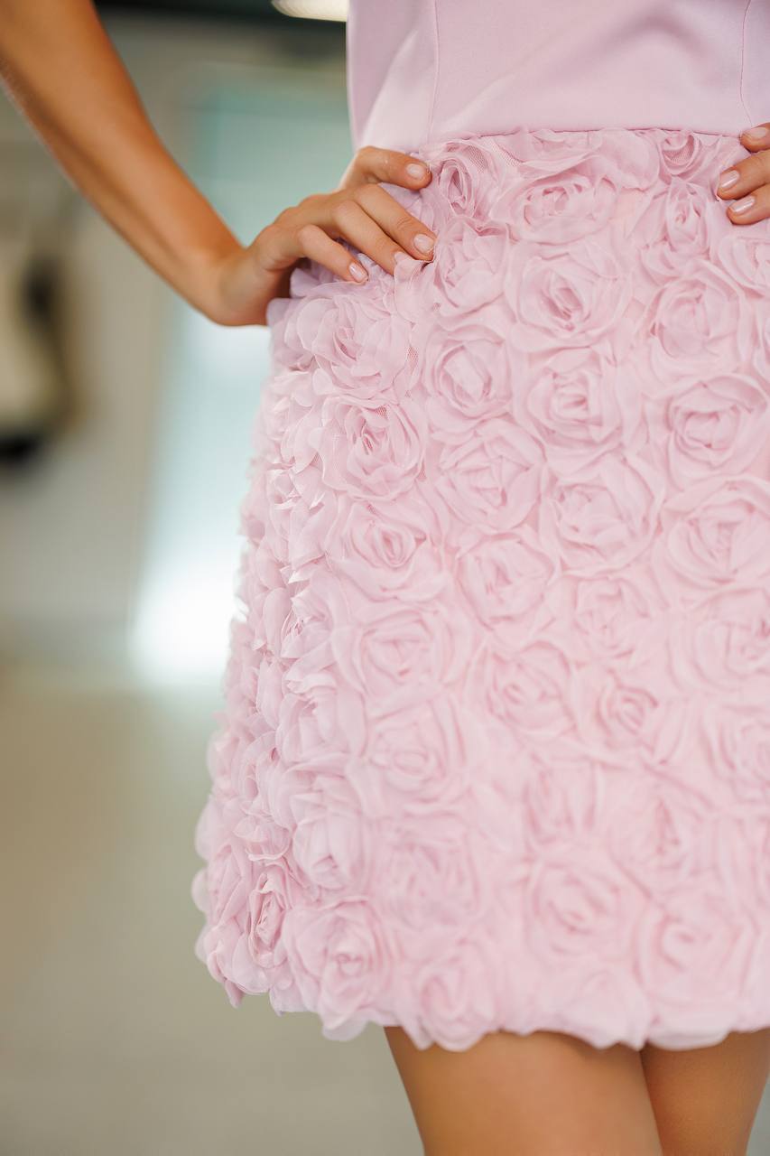 Rosette Mini Dress