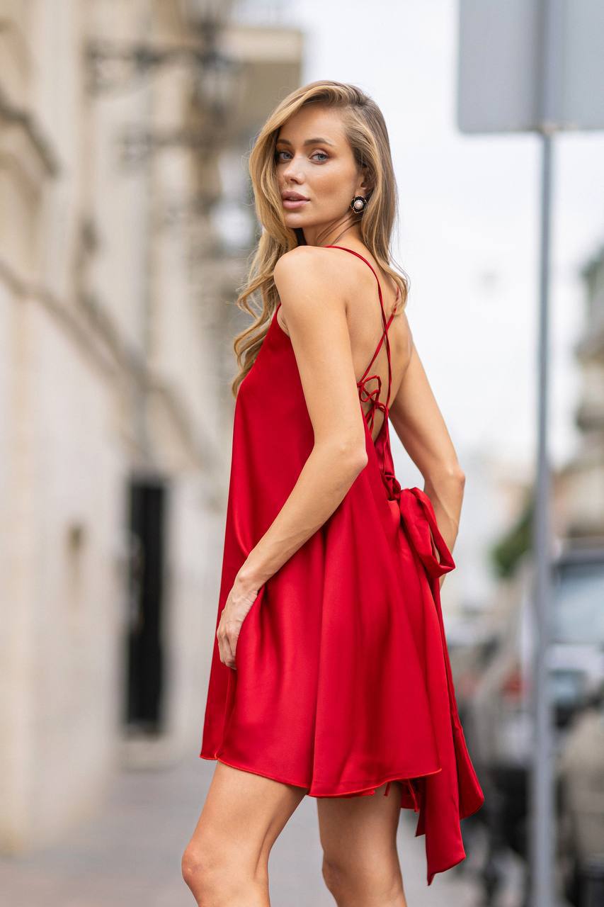Tatiana Satin Mini Dress